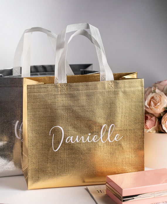 Personalised gift bag / luxury white gift bag / birthday gift Etsy
