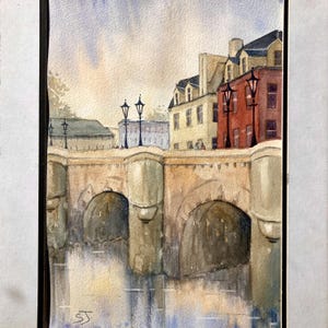 Watercolor Pont Neuf Paris - Etsy
