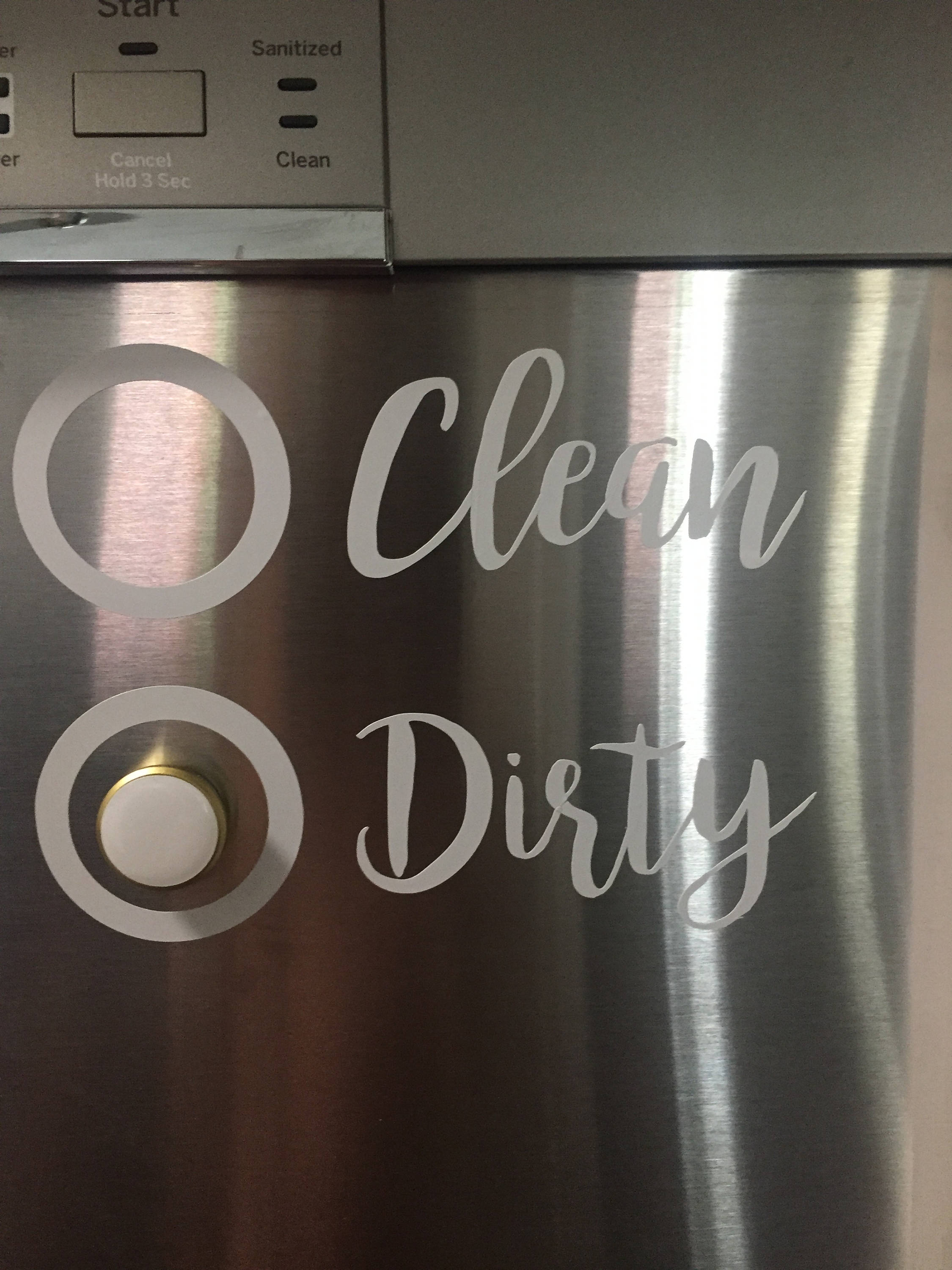 Dishwasher Clean/dirty Decal/sticker Etsy