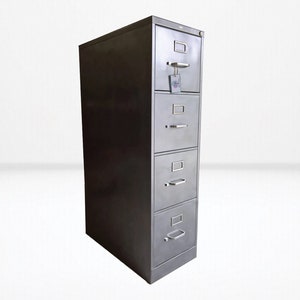 4-drawer Metal Filing Cabinet Refinished / letter & legal size / industrial cabinet / metal filing cabinet / industrial office / Hon
