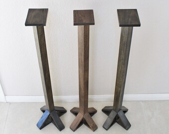 Soportes para altavoces / Madera maciza / Contemporáneo / Mobiliario urbano de granja / Muebles rústicos / Altavoces / Hecho a pedido / Personalizado / Único