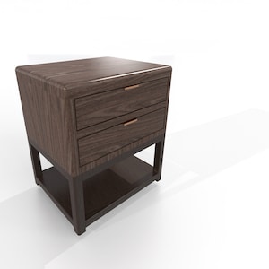 Nightstand Modern Bedside Table with 2 Drawers / Cabinet Table / Modern credenza / Modern Furniture / Classic