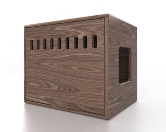 Modern CAT Litter Box Furniture - Pet Furniture Side Cabinet Table / Fully Custom / Litter Enclosure / Unique / nightstand