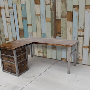 Buy Corner Office Desk Two Board, Custom Made Corner Desk From Reclaimed  Scaffold Boards and Scaffold Tubes,rustic Desk, Industrial Look ND Online  in India 