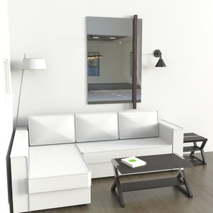 Modern Coffee Table / living room Table / Handmade / sofa table / steel wood table / industrial rustic / contemporary storage Scandinavian image 4