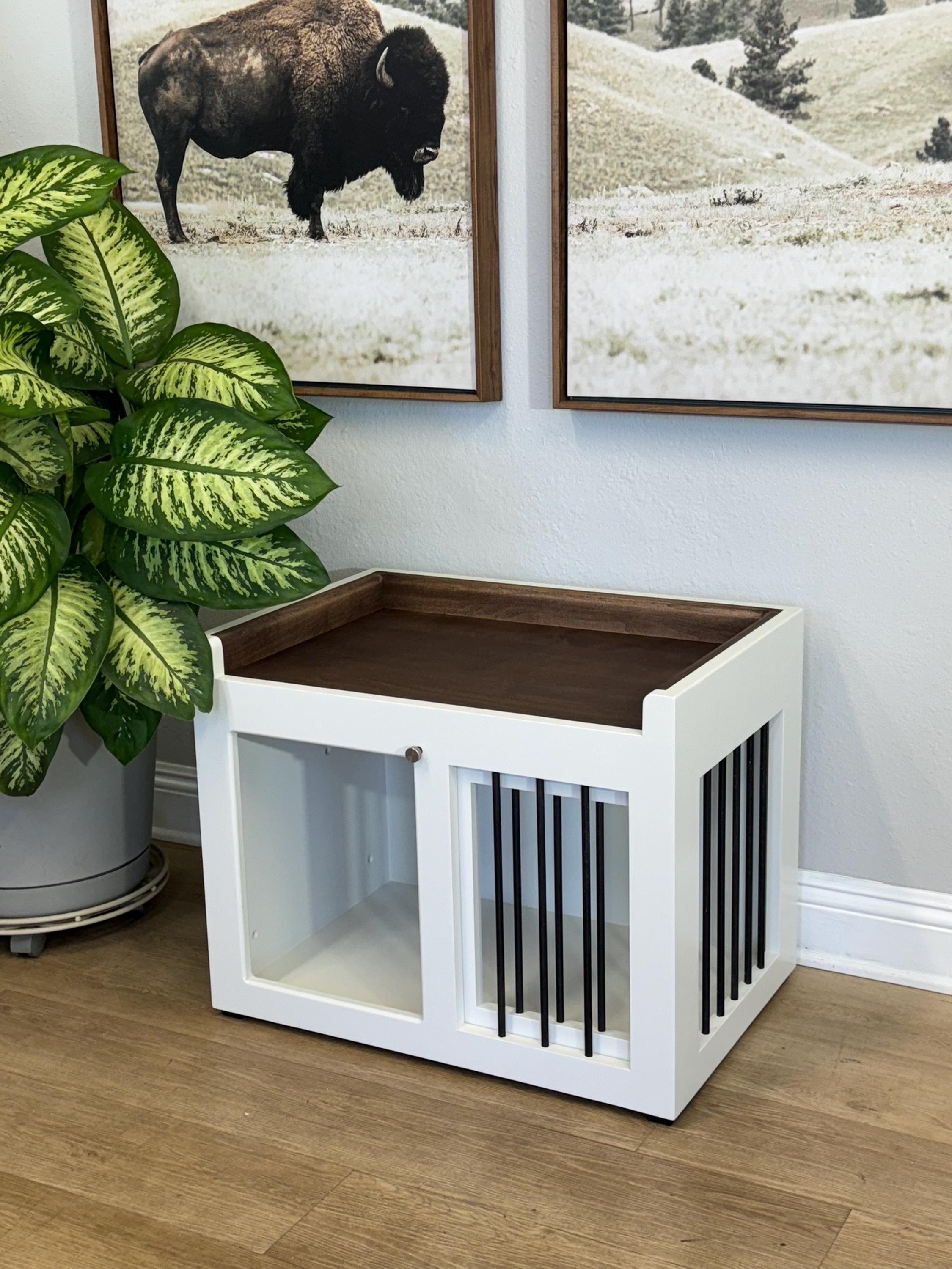 Dog kennel nightstand hot sale