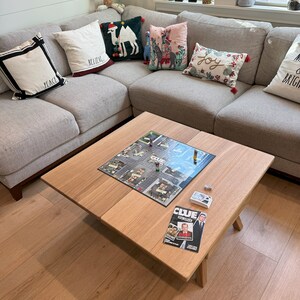 Coffee Table Lift Top, Pop Up, Board Game, Cards, Convertible Living Room Storage, Mid Century ...