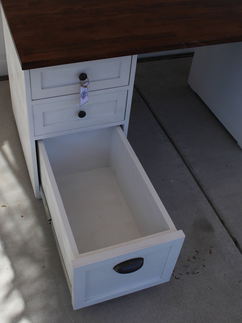 Drawer Desk Rustic Desk Chic Painted Drawers Office Desk Shabby desk rustic office furniture unique desk wood desk