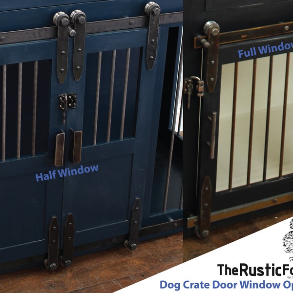 Add-on Option - Full & Half Window Doors for our Dog Crates