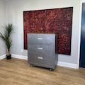 Metal Filing Cabinet Refinished 3-Drawer / 30", 36", 42" / Industrial Urban Office Storage Cabinet / Steel office furniture / Modern Office