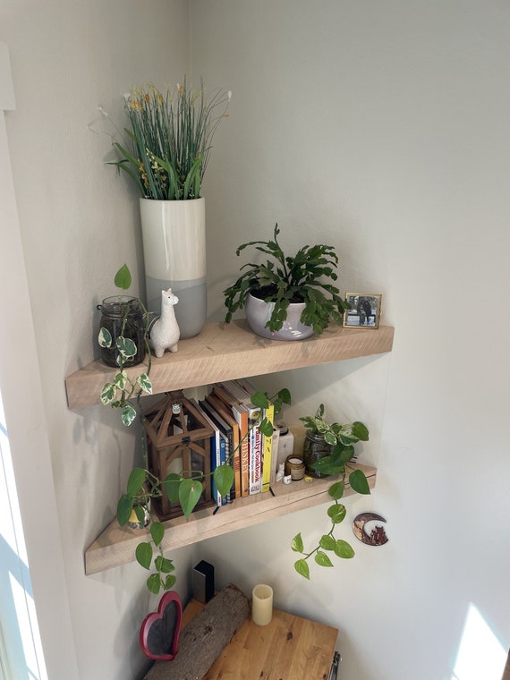Corner shelves living room online