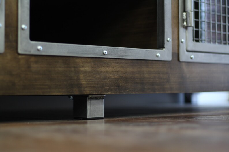 Dog Crate Console Credenza / Rustic Media Center / Urban Etsy