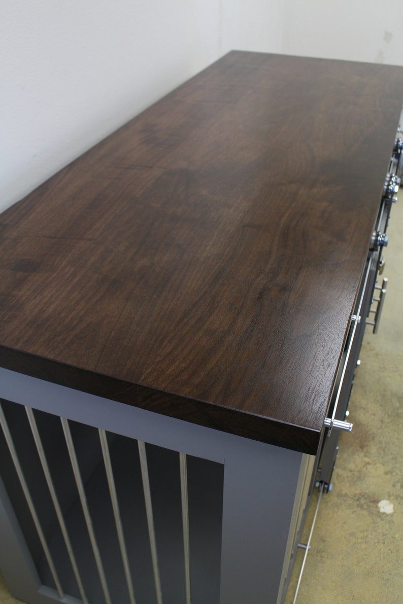 Add-on Option Wood Tops for our Dog Crates, Cat Boxes & Media Centers Walnut