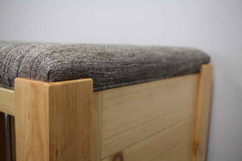 Dog Crate Ottoman Small Dog Kennel / Soft Cushion Top / Etsy