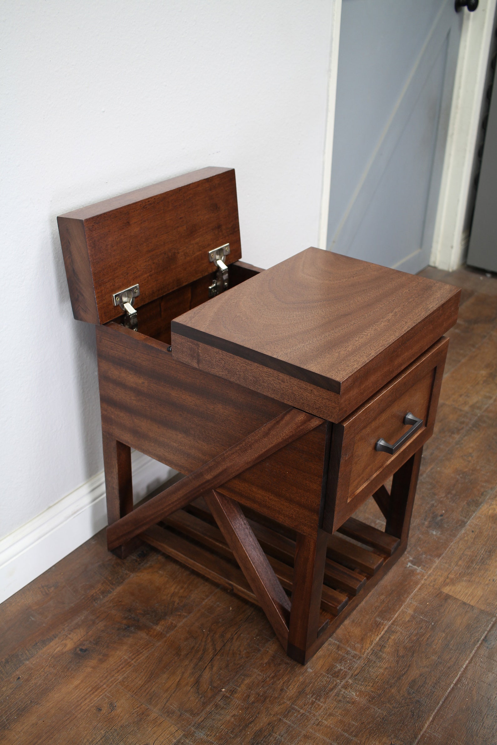 Lift Top Couch End Table / TV Table / Table / Etsy