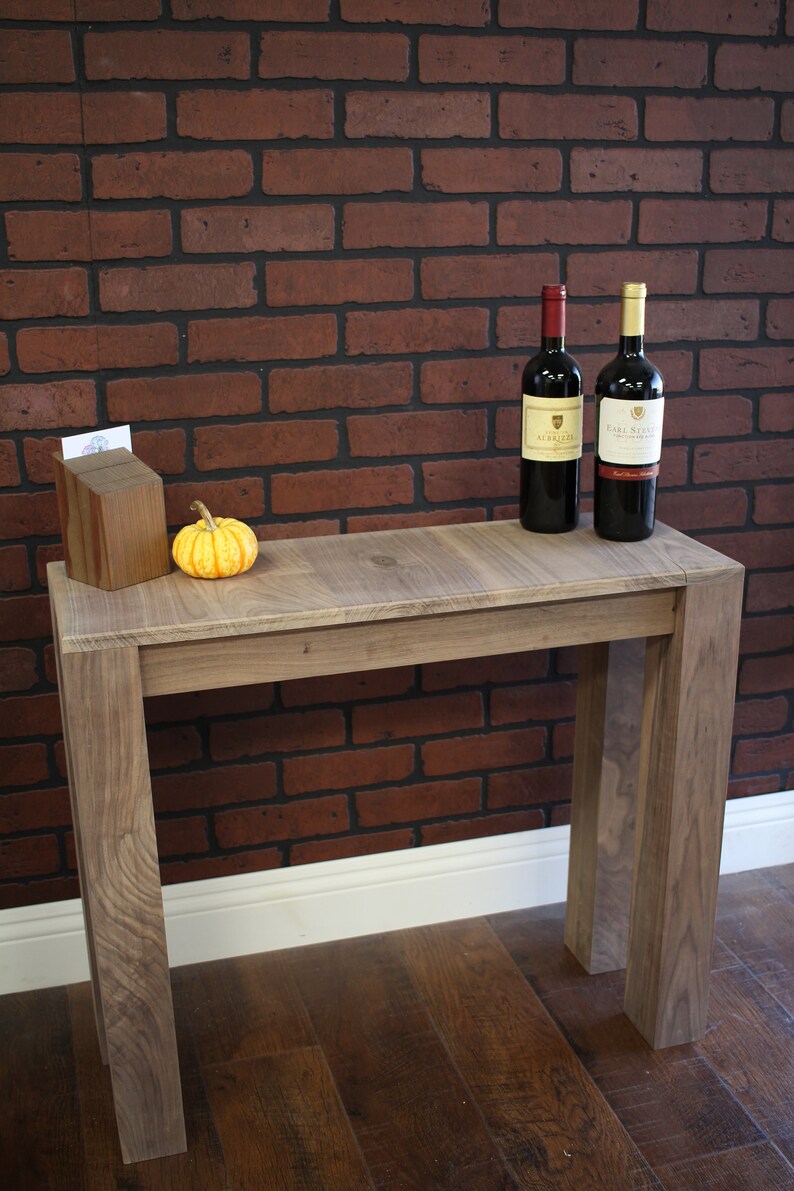 Entry Table Rustic Solid Wood / rustic entryway table / sofa Etsy