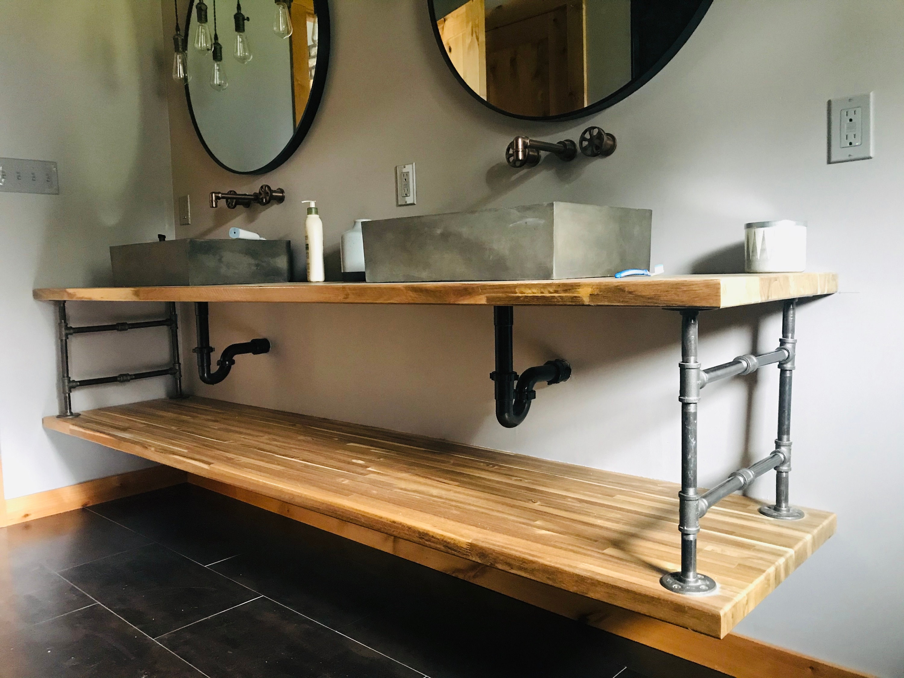 Image showcasing Industrial Style Bathroom Sink