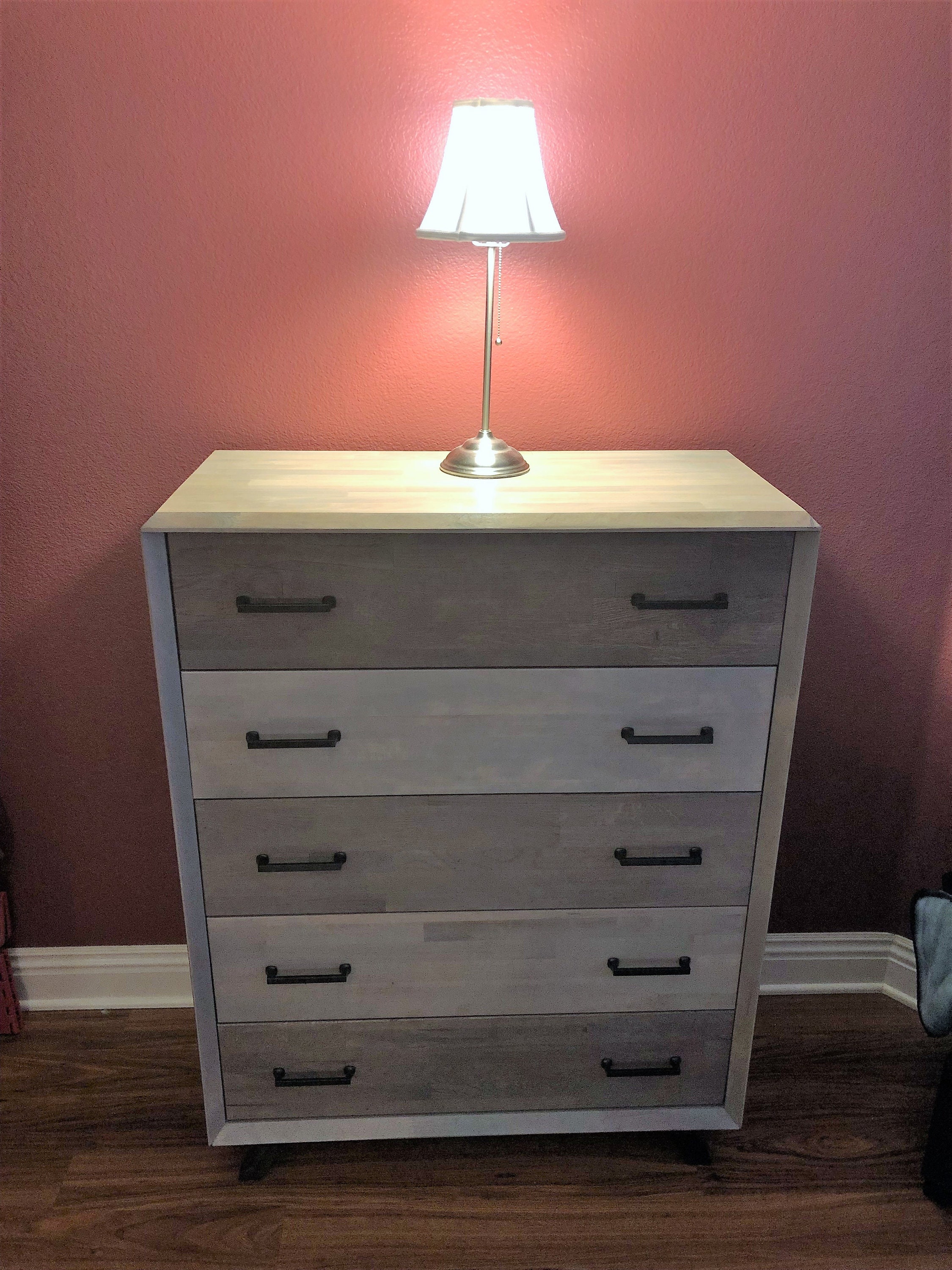 Solid rustic Dresser 3 or 5 Drawer / Rustic Vertical Etsy