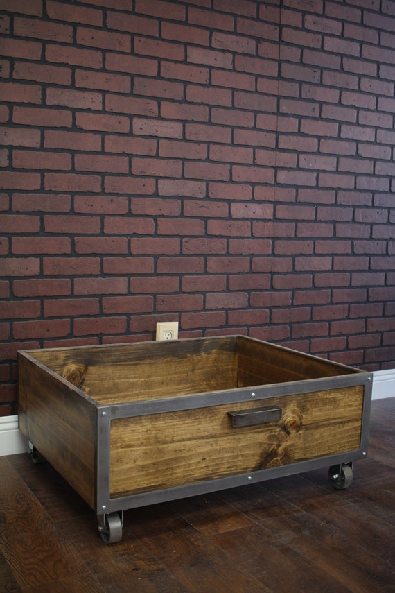 Rustic Doggie Rolling Day Bed Sliding Barn Doors Dog House Etsy
