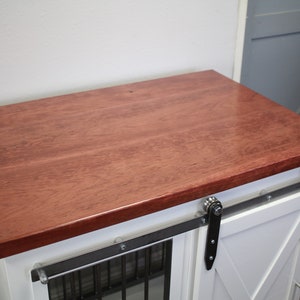 Add-on Option Wood Tops for our Dog Crates, Cat Boxes & Media Centers Cherry