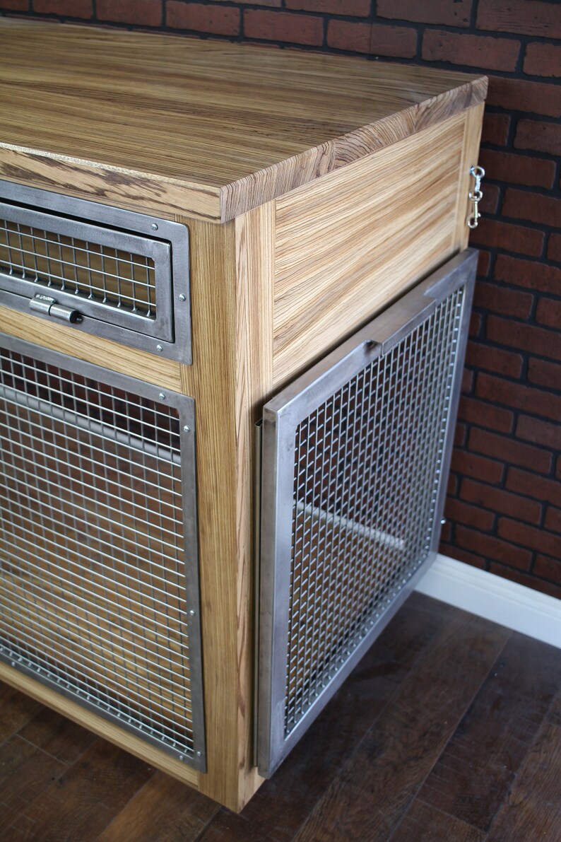 Dog Crate Custom Exotic Industrial Dog Crate Drawers Etsy