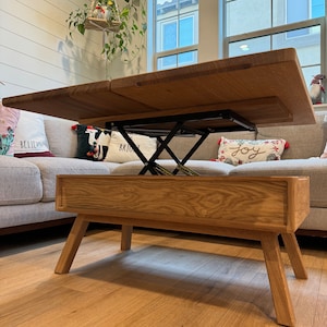Lift Top Coffee Table, Pop up Table, Board Game Table, Convertible ...