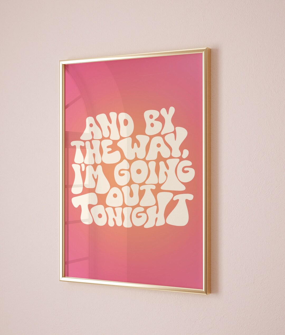 And by the Way, I'm Going Out Tonight Taylor Swift Bejeweled Poster