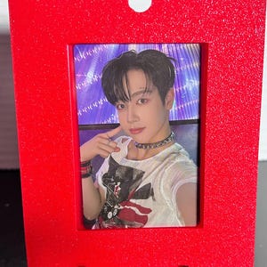 K-Pop Foto-Kartenhalter | Personalisierbar Rahmen mit Druckknopfverschluss