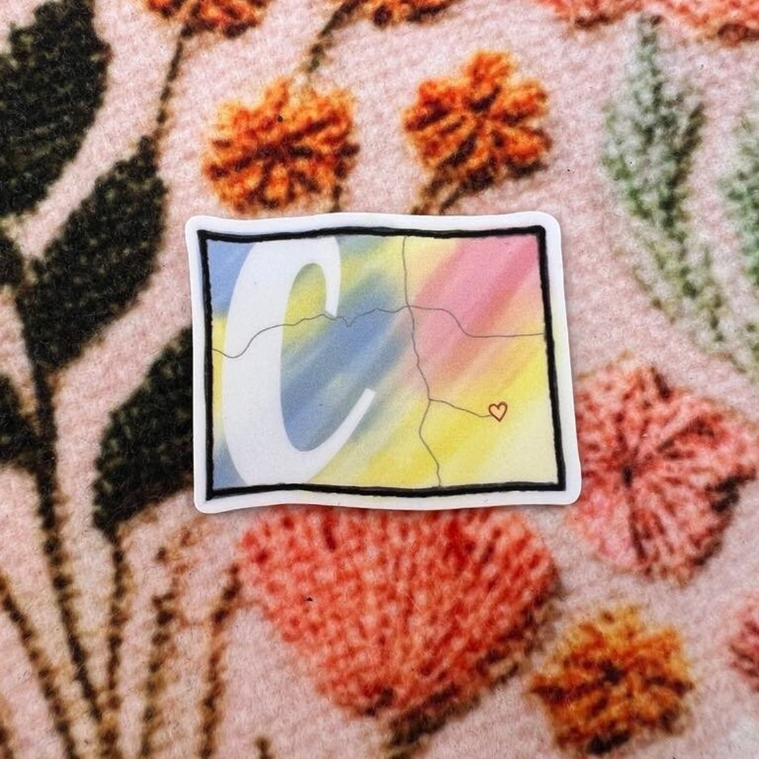 Lulus Sticker Heart is Home Colorado 2