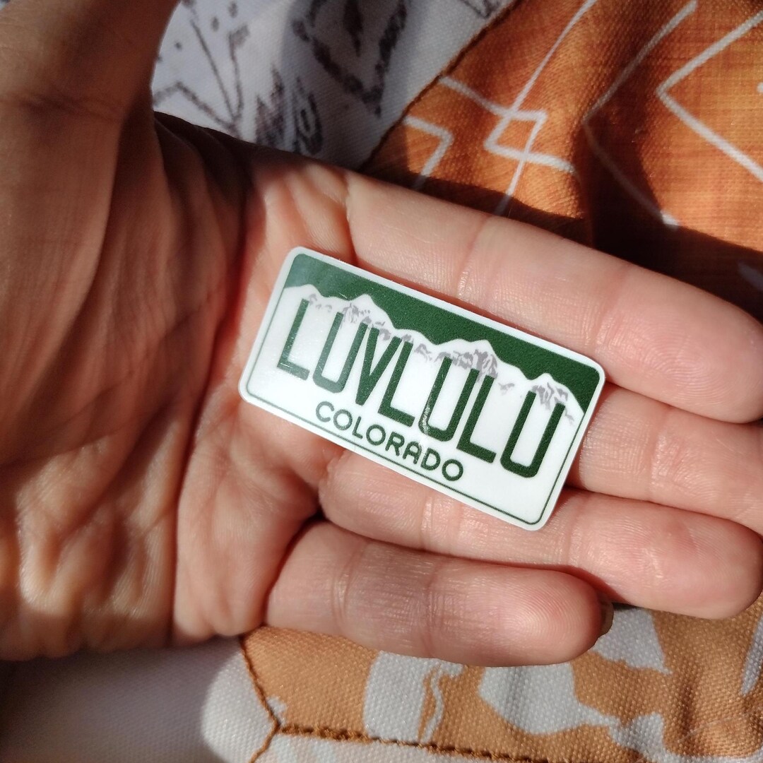 Lulus Sticker Luvlulu License Plate 2