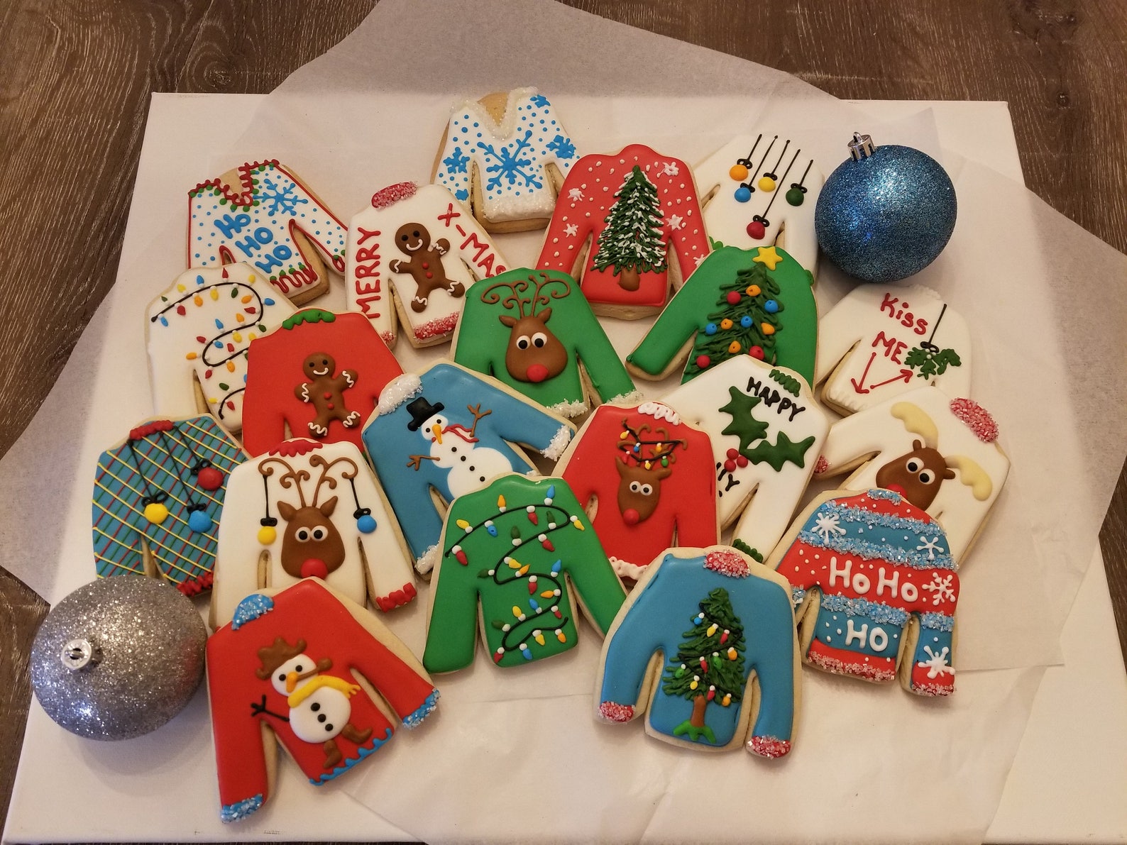 Ugly Christmas Sweater Cookies