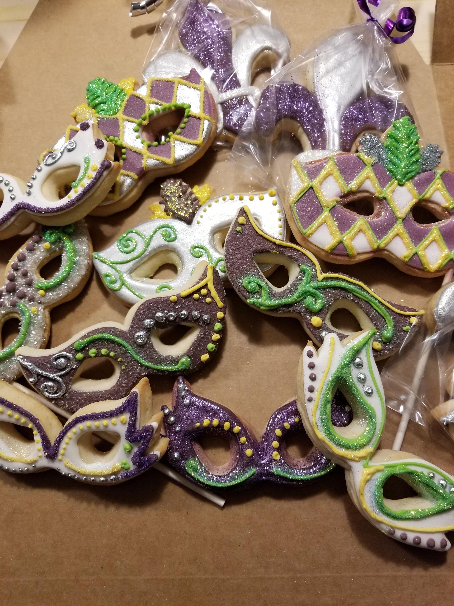 Mardi Gras Cookies Etsy