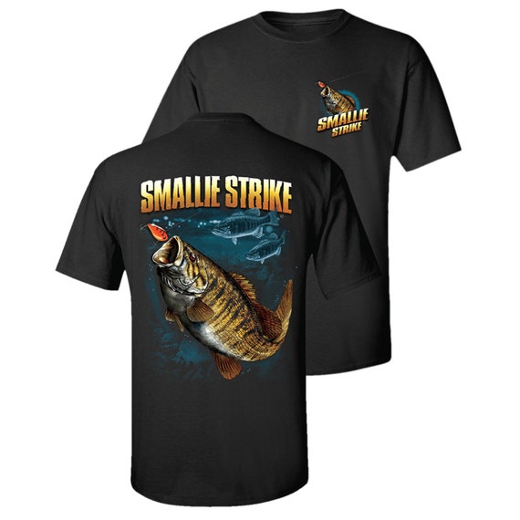 Follow the Action® Smallmouth Bass smallie Strike Two-sided Short Sleeve  T-shirt -  Canada