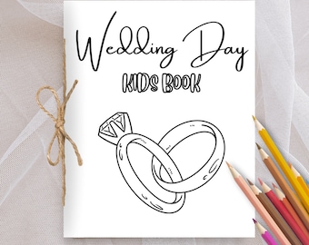 Kids Wedding Activity Book: Coloring Pages, Puzzles (Digital Download)