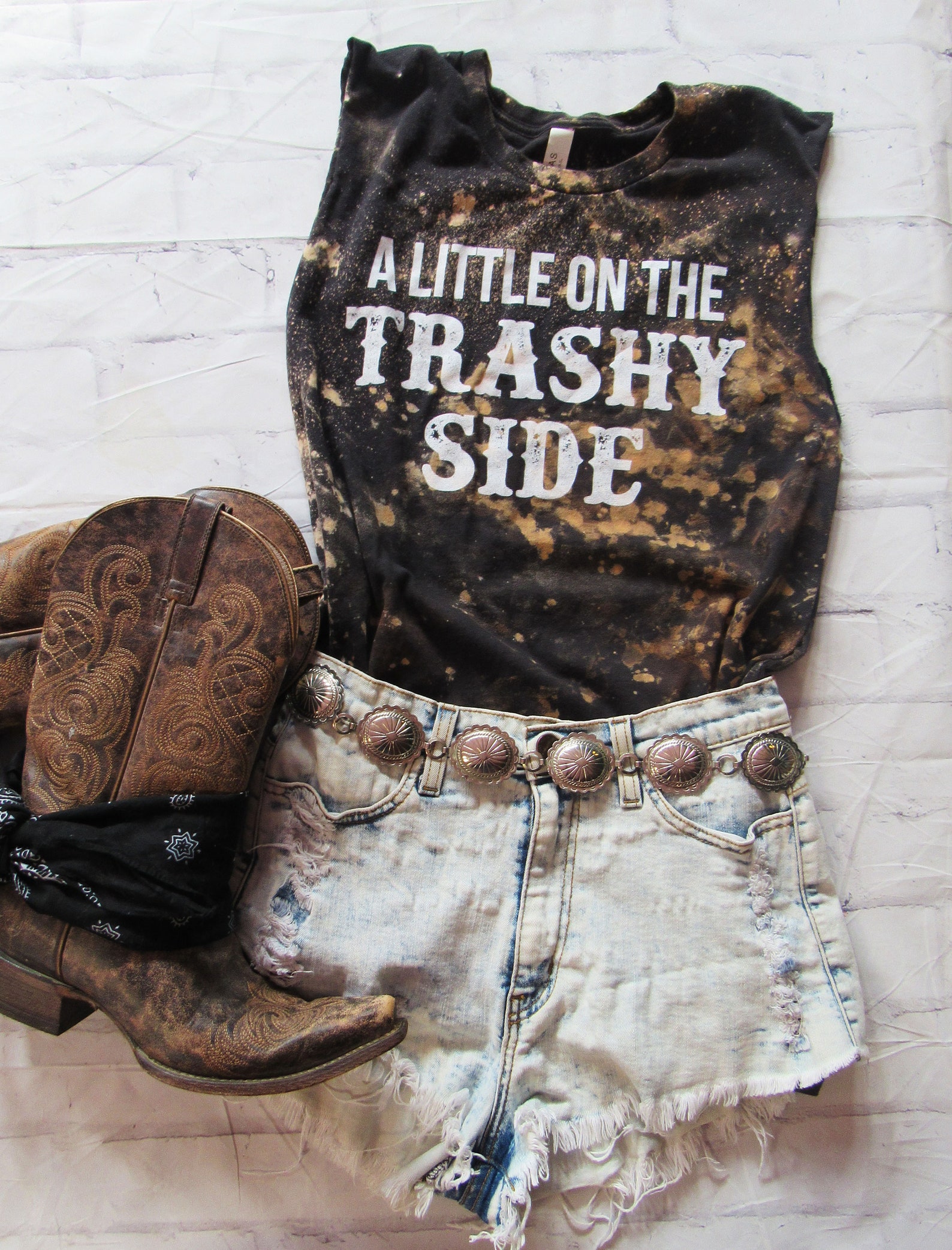 A Little On The Trashy Side Trashy Women Bleached Etsy