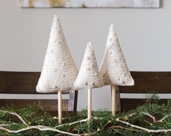 CROCHET PATTERN // Crochet Christmas Tree, Holiday Crochet, Farmhouse Crochet, Christmas Decor Crochet Decor // The Cozy Knot Christmas Tree