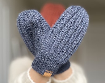 CROCHET PATTERN // Crochet Mittens, Knit-Like Ribbed Mittens, Modern Luxury Winter Mittens, Winter Gloves, Hand Warmers  // November Mittens