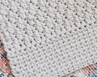 SCHEMA ALL'UNCINETTO // Tappeto moderno stile rustico, Tappetino da pavimento, Tappeto da cucina, Tappetino da bagno, Tessuto per la decorazione della casa, Tappeto dalla texture semplice // Tappeto alpino