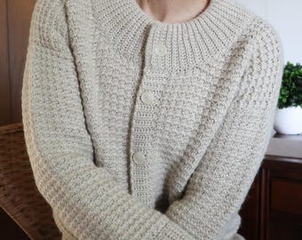 CROCHET PATTERN // Crochet Cardigan, Crochet Sweater, Crochet Jumper, Crochet Pullover, Crochet Shirt, Crochet Top // Chateau Cardigan