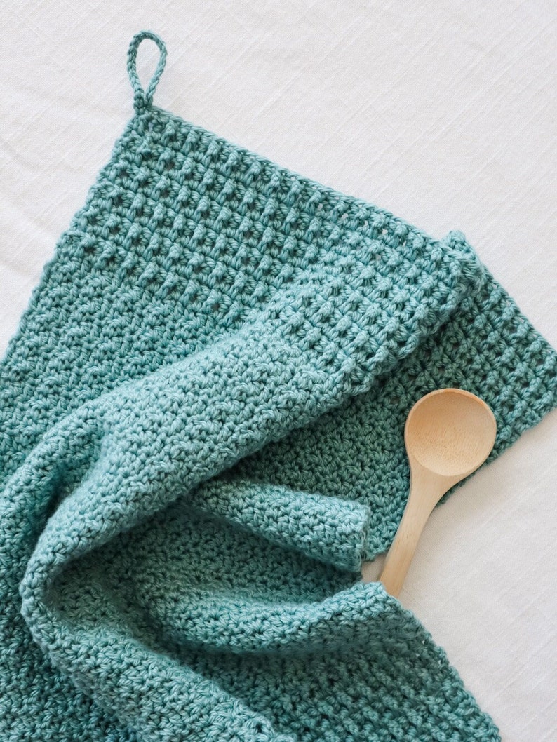 CROCHET PATTERN // Crochet Towel, Tea Towel, Kitchen Towel, Crochet Cloth, Washcloth, Bathroom Towel, Dish Towel, Dishcloth, Hand Towel image 1