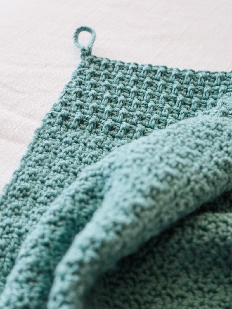 CROCHET PATTERN // Crochet Towel, Tea Towel, Kitchen Towel, Crochet Cloth, Washcloth, Bathroom Towel, Dish Towel, Dishcloth, Hand Towel image 4