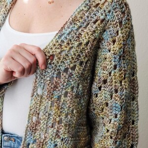 CROCHET PATTERN // Crochet Cardigan, Granny Square Cardigan, Hexagon Cardigan, Crochet Pullover, Oversized Sweater // Homebody Cardigan image 3