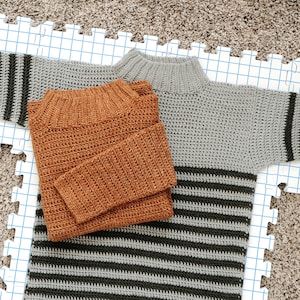 CROCHET PATTERN // Crochet Turtleneck Sweater, Mock Neck Sweater, Fall Crochet, Winter Crochet, Pullover, Jumper // Midwest Mock Neck image 7