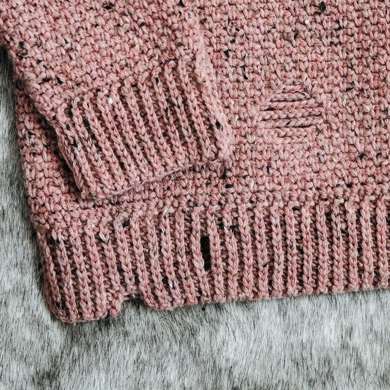 CROCHET PATTERN // Crochet Distressed Sweater Modern Fall | Etsy