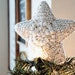 CROCHET PATTERN // Christmas Tree Topper, Crochet Star, Farmhouse Christmas Decor, Holiday Decor, Xmas Decor, Star Ornament //Snow Drift Set