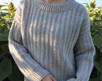 WZÓR SZYDEŁKOWY // Sweter szydełkowy, Sweter szydełkowy, Sweter szydełkowy, Koszula szydełkowa, Top szydełkowy, Sweter ściągaczowy // Sweter perennial
