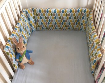 gingham cot bedding