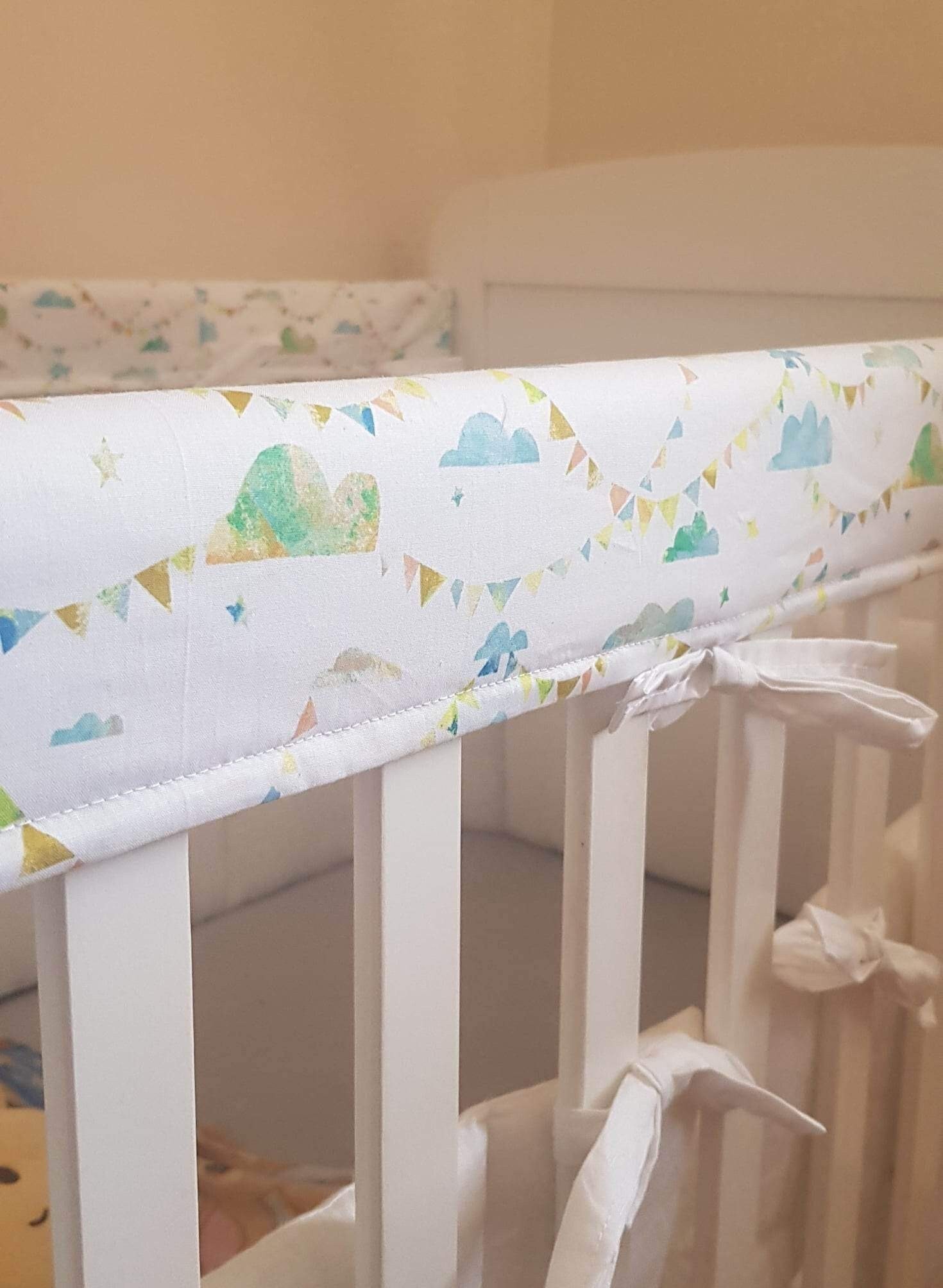 Loaol baby crib bumper top