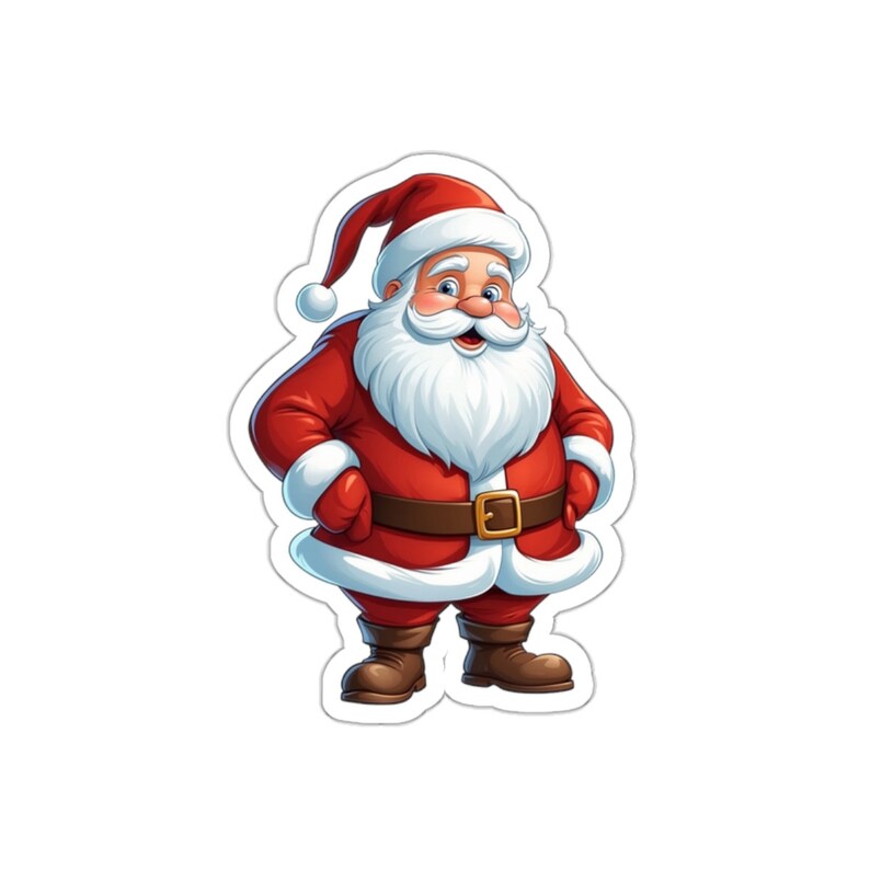 Die-cut Stickers Santa - Etsy