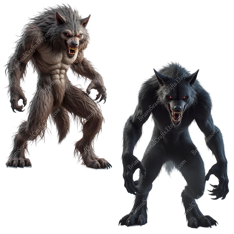 15 Fierce Werewolf Images - PNG - Etsy Australia
